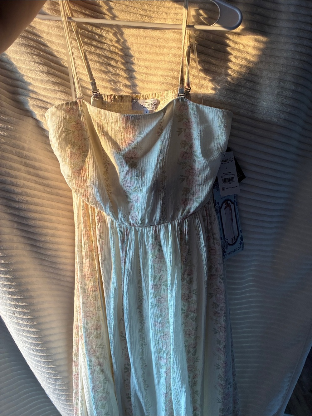 Cream Floral Maxi Dress